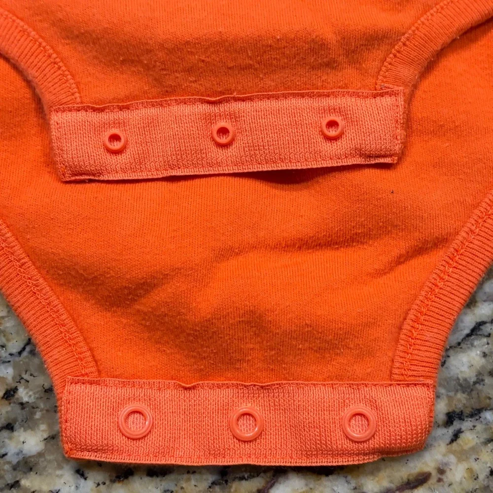 Harley-Davidson‎ Baby Bodysuit 18 Months Orange Black Classic Motorcycles